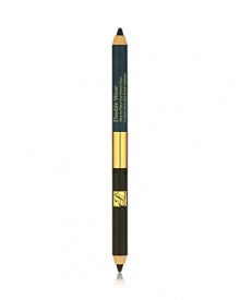 2 eye-opening shades in one dual-ended pencil. Long-wearing eye pencil lines and defines with smooth, even color that looks fresh all day. Wears for 12 hours. Sets in seconds. Lightweight, creamy formula glides on effortlessly. Rich, stay-true color won't feather or bleed.