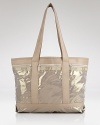 Cooly blending practical design with a fashionable feel, LeSportsac's roomy nylon tote makes a smart travel companion.