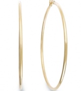 Classic chic. Every girl needs a polished pair of hoops like this traditional Giani Bernini style. Crafted in 24k gold over sterling silver. Approximate diameter: 2-1/3 inches.