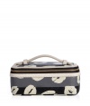 Travel with your favorite makeup essentials with this lip print covered cosmetic case from Marc by Marc Jacobs - Lip-detailed rectangular shape with zip-around closure, top handle, large compartment and mirror, leather trim - Perfect for daily use or as a thoughtful gift