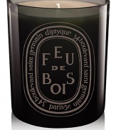 The classic Feu de Bois scent presented in a mouth-blown glass, colored during production for a shiny finish that lets you see the candle flame. Feu de Bois is a very sophisticated blend of rare wood essences. It evokes the characteristic fragrance of a real wood fire.Woody50-60 hours burn timeKeep wick trimmed to ½ to ensure optimal useHand poured and made in France10.2 oz.