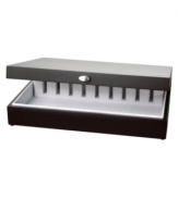 Keep your flatware organized with this elegant, hand-crafted chest with flannel lining. Holds 96-108 pieces.