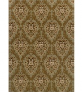 Intricate florals blossom with unsurpassed beauty on a lush green background. This area rug from Sphinx is meticulously styled in pure Axminster wool, machine made to maintain the luxurious softness and exquisite texture of the finest museum-quality rugs.