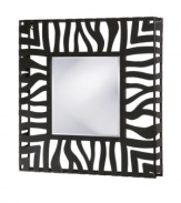 More than just a mirror. A serious statement piece, the Audubon wall mirror shows bold, uninhibited style with an edgy metal frame inspired by flocks of birds. From Howard Elliot.