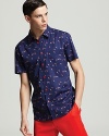 MARC BY MARC JACOBS Finch Charm Short Sleeve Sport Shirt - Classic Fit