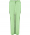 With a streamlined look and uplifting shade of green, Moschino C&Cs tailored trousers are as flattering as they are chic - Side slit pockets, zip fly, tabbed closure - Tailored fit, straight leg - Wear with printed tops sleek leather accessories