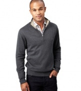 Layer up with this handsome sweater from Marc New York.