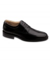 It's the next generation of comfort and exquisite style for work and play alike. You think your oxfords are as comfortable as can be? Then you haven't worn these men's dress shoes with a full-grain leather upper, a sheepskin lining and insole, and a flexible rubber outsole. Airport friendly. Imported.