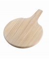 A smooth, minimalist shape highlights the beauty of solid ash in this round Torq White Woods paddle, perfect for serving fruit and cheese. From Dansk's collection of serveware and serving dishes.