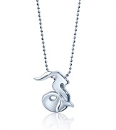 What's your sign? This beautifully rendered Sea Goat pendant will help your stars align in polished sterling silver.