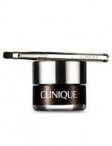 Creamy liner brushes on deep, smoky, eye-defining colour. Long-wearing, waterproof formula. Ophthalmologist tested. 0.17 oz. HOW TO USE: Apply in even strokes close to lashline. Can be smudged while still wet for a smokier effect. Remove with your favourite Clinique Eye Makeup Remover. 