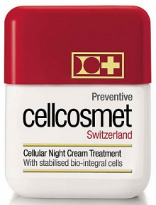 EXCLUSIVELY AT SAKS. Cellular Night Cream Treatment with active stabilized bio-integral cells. Enriched with vitamins E and C to fight against free radicals.