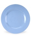 Like a blooming bed of forget-me-nots, this powder-blue porcelain dinnerware has a fresh, natural vibrance. A hand thrown texture gives Portmeirion's contemporary dinner plates the irresistible charm of traditional pottery.