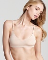 A barely there bralette with a sleek silhouette and adjustable straps.