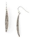 Align your look with the fashion pack with this pair of spear-shaped earrings from Alexis Bittar, boasting rhodium plated metal and Swarovski crystals.