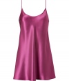 Bring sultry style to your lounge look with this luxe silk cami dress from La Perla - Round neck and back, adjustable spaghetti straps, flared fit - Perfect for boudoir-ready loungewear or layered under a dress