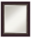 Dark bronze meets beveled glass for a wall mirror with classic, masculine appeal. Enhanced with a beaded outer edge, this versatile piece is a smart, functional addition to traditionally furnished homes.