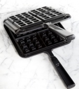 There's something about the original! Whip up thick, crisp Belgian waffles cooked to perfection with deep pockets ready for your downpour of toppings. The compact size is easy to store, easy to bring out for regular use and requires none of the messy clean-up that electric irons often bring your way. 10-year warranty.