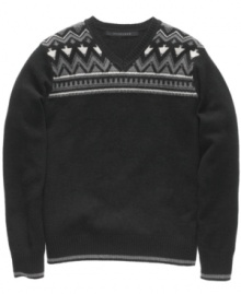 From the slopes to the streets, this Fair Isle sweater from Sean John is at-home just about anywhere. (Clearance)