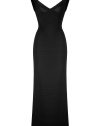 The classic bandage dress goes full-length with this this dramatic, figure-hugging take on the black tie-ready gown from Herv? L?ger - Sweetheart neckline with crisscross-detailed bodice, sleeveless, bandage panels, back slit, floor-sweeping length, concealed back zip closure - Fitted figure-hugging silhouette - Pair with a printed cropped jacket, classic heels, and a metallic clutch