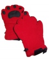 Fun, comfy & Beary warm! Thinsulate(tm)(tm)(tm)-lined fleece mittens have a secret flap allowing kids to access their bare hands when they need them!