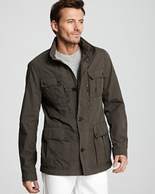 Great in the rain or on mildly chilly days, this field jacket from BOSS Black has your style covered.