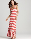 Flaunting cool stripes, this Splendid maxi dress is just as chic on city streets as it is on tropical jaunts.