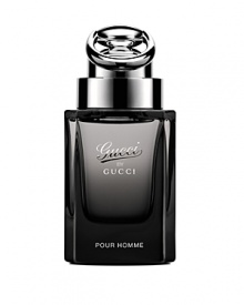 A new signature for the modern Gucci man, Gucci by Gucci Pour Homme combines classic masculine appeal with cool, contemporary elegance. Gucci by Gucci Pour Homme, encompassing the brands heritage and luxuriousness, is the first male fragrance entirely designed by Creative Director Frida Giannini as a new signature for the iconic Gucci man. With the sleek design of the flacon, the decorative horsebit that recalls the brands rich heritage and its warm and intense fragrance, Gucci by Gucci Pour Homme speaks to iconic, powerful, sensual men that represent todays Gucci man.A modernized woody chypre, Frida Gianninis inaugural male fragrance culminates both vision and tradition. The top and the heart of the fragrance bring a smooth, crisp freshness with the essence of cypress and calone. Violet and bergamot create a masculine floralcy for a natural and timeless appeal. A unique heart distinguishes the scent, and intensifies its character with warm incense and a leathery accord, with tobacco notes bestowing a touch of sweetness. Amber provides warmth, longevity and depth; with black pepper contributing a striking, sparkling effect. The base is complete with woody notes of patchouli, cedarwood and amyris for undeniable elegance.