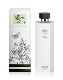 The inspiration for Flora by Gucci originates from an iconic design from the Gucci archives. Each component of these special fragrances imparts a sophisticated optimism which layers youthfulness, modernity and depth, all essential components of today's Gucci woman. Top Notes: Peach, Orange Flower. Heart Notes: Rose, Tuberose. Base Notes: White Cedarwood, Citrus