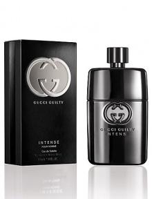 A twist from the successful Guilty Pour Homme scent, made more Intense provocative and sensual. The Lemon and Lavendar burst has been hardened by the coriander for a more metallic masculinity. The addictive patchouli and cedarwood drydown has been enriched with dry amber and leather accents for a darker and more provocative trail. 