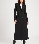 Designed for warmth and style, this maxi-length coat is made from a fine wool blend and is tailored to perfection.Notched collarEpaulettesButton frontFlap pocketsFully linedAbout 58 from shoulder to hem76% wool/20% nylon/4% elastaneDry cleanImported Model shown is 5'10½ (179cm) wearing US size 4. 