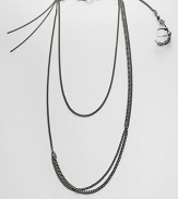 Edgy link chains in various lengths and sizes accented with an unique bird claw detail. SilverLength, about 23.6Spring ring closureImported 