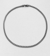 A simply elegant style in sleek sterling silver; perfect on it's own or with your favorite enhancer. Sterling silverLength, about 16Lobster clasp closureImported 