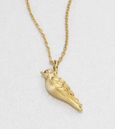 EXCLUSIVELY AT SAKS.COM From the Meadowlark Collection. A whimsical design with brilliant diamonds set in 18k gold plated sterling silver on a link chain. Diamonds, .02 tcw18k goldplated sterling silverLength, 16-18 adjustablePendant size, about .3Lobster clasp closureImported 