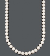 Create a polished and refined look. Easy sophistication lies in a chic strand of Belle de Mer cultured freshwater pearls (10-11 mm). 14k gold clasp. Approximate length: 20 inches.