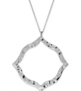 Inspire your look with style from the far east. Studio Silver's pretty Taj Mahal pendant features a cut-out shape with a chic hammered surface. Set in sterling silver. Approximate length: 22 inches. Approximate drop: 2 inches.