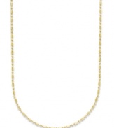 Add a touch of luxury with a simple chain. Giani Bernini's dot dash necklace is crafted in 24k gold over sterling silver. Approximate length: 20 inches.