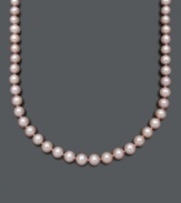 The ultimate possession of femininity. Belle de Mer's delicate strand of pink cultured freshwater pearls (8-1/2-9-1/2 mm) completes a look fit for a princess. Crafted in 14k gold. Approximate length: 18 inches.