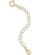 Looking for a little extra length? Add two inches to your favorite necklace with Giani Bernini 24k gold over sterling silver extension chain. Approximate length: 2 inches.