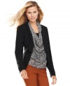 Add instant structure to your style this season with INC's petite fitted blazer, punctuated by a high-low hem.