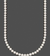 Create a look of instant glamour. Put on the perfect last-minute touch with Belle de Mer's A+ Akoya cultured pearls (8-8-1/2 mm) set in 14k gold. Approximate length: 22 inches.