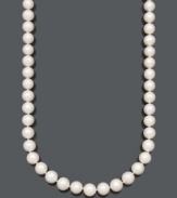 Bring on the elegance with this luxurious pearl strand by Belle de Mer. Necklace features large, A+ cultured freshwater pearls (11-13 mm) and a 14k gold clasp. Approximate length: 24 inches.