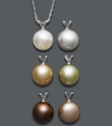 Now you can own pearls for every occasion! This six-piece pendant set features multicolored cultured freshwater pearls (9-10 mm) set in sterling silver with a matching chain. Approximate length: 18 inches. Approximate drop: 1 inch.