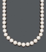 Add a layer of elegance and refinement. Belle de Mer necklace features a strand of large, A+ cultured freshwater pearls (11-13 mm) with a 14k gold clasp. Approximate length: 16 inches.