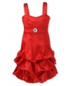 Play fairy godmother. This satin pickup dress from Ruby Rox is perfect for your little princess. (Clearance)