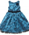 She'll have pin-pointed party-time style with this fun, sparkly polka-dot dress from Sweet Heart Rose.