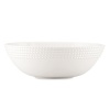 Decorated on the exterior with a twist design that's reminiscent of nautical ropes, this alluring serving bowl offers simple elegance and modern appeal for all your dinner presentations.