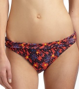 THE LOOKSpirited abstract animal and floral printStretch bottom has fold-over topTHE MATERIAL80% nylon/20% spandexFully linedCARE & ORIGINHand washImportedPlease note: Bikini top sold separately. 