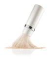 A first-of-its-kind, this sumptuous brush was designed for dual, loose and pressed powder application, providing the ultimate in custom coverage. At first extension, it picks up a generous amount of powder for richer coverage. At full extension, it dusts a fine amount of powder onto the skin, creating sheer coverage. The finest natural hairs glide luxuriously over the skin to create a smooth and even, naturally buffed appearance. Closed: 4¾ Fully extended: 5¼