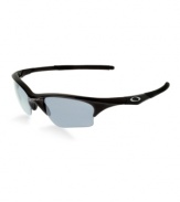 The XLJ version of our Half Jacket® frame offers extended lens coverage for larger faces or for those who prefer an expanded field of view. Accented with true metal icons, the lightweight O MATTER® nylon frames with iridium lenses include Unobtainium® earsocks and grip anchors. The open-edge design extends your vertical field of vision, and High Definition Optics® provides unbeatable visual performance.